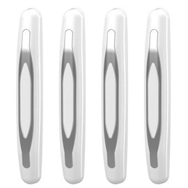 Car Door Edge Guards, Car Door Protector Universal Auto Door Side Edge Protection Sticker - Anti Collision Anti-rub Fashion, Fits Most Car SUV Pickup Truck- 4Pcs (White)