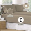 Pizuna Pure Combed Cotton Single Bed Fitted Sheet Simply Taupe,