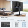 PERLESMITH Universal Swivel TV Stand-Table Top TV Stand for 32-65