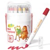 JUPITEARTH Crayons 24 Colors Bear Type Pastel Colors Retractable Cute