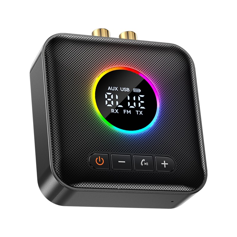 BT5.4 Transmitter Receiver 3-in-1 Wireless Audio Adapter FM Transmitter with