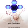 LED Bluetooth Light 48W 85‑265V E27 Ceiling Lamp RGBW Remote
