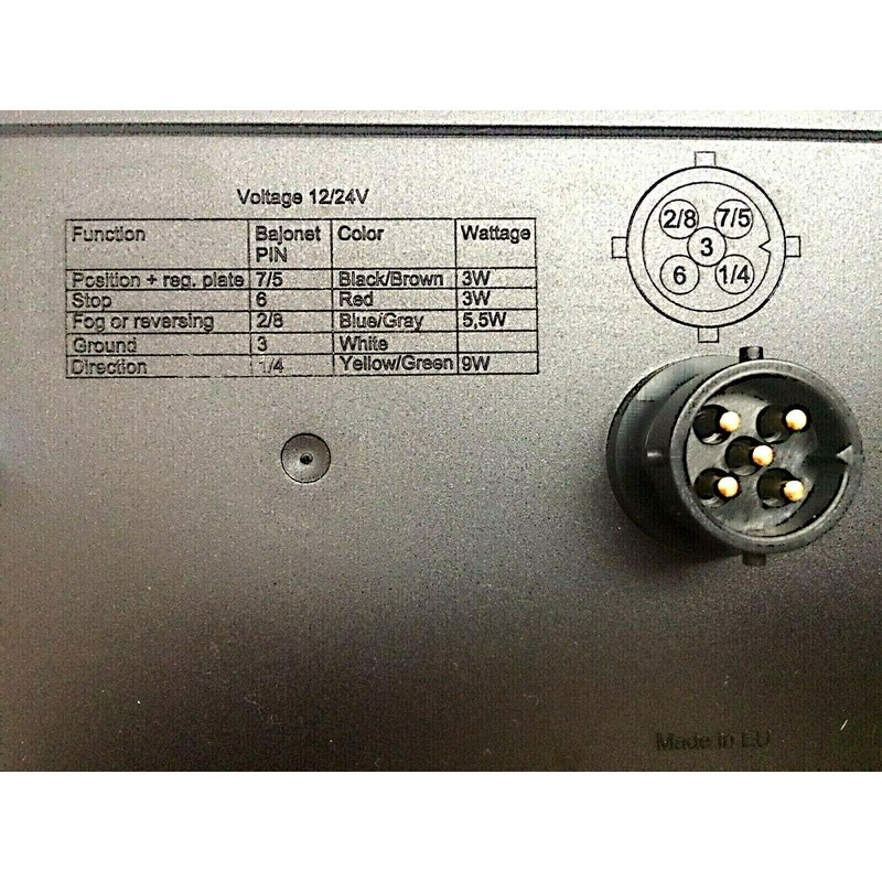 MelTruck 2 x 6-functional LED rear light, dynamic indicator, 5