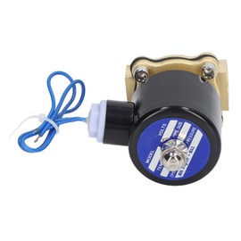 Solenoid Valve 2W Normally Closed Brass Copper Core Coil Electric Solenoid Valve for Water Gas Oil 1/2in DC12V