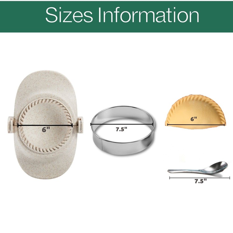 MUMSUNG Empanada Maker Press, 6inch Professional Dumpling Maker Mold kit