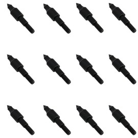 GZWZH 12PCS 100 Grain Nailer Aluminum Nocks Archery Practice Bullet Tips Archery Equipment Arrow Shaft Accessories for Replacement Arrows Hunting Bow Archery Target Practice Black