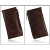 Genuine Leather RFID Blocking Long Wallet – Vintage Bifold for