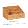 Relaxdays Desk, 6 Compartments for Pens, Notes, Letters, Paper Clips,