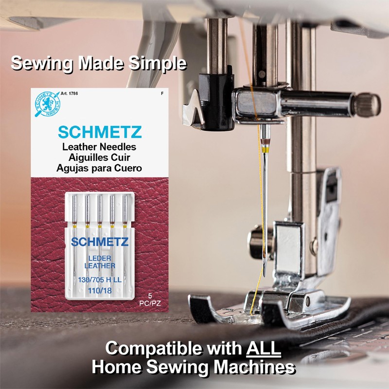 SCHMETZ Leather Sewing Machine Needles – Heavy Duty Specialty Supplies,