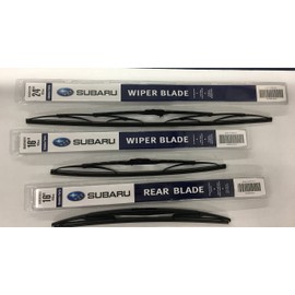 2008-2014 Subaru WRX Front & Rear Windshield Wiper Blades Set Genuine OEM IMPREZA