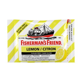 Fisherman's Friend Fisherman's Friend  Sugar Free Lemon | For Temporary Relief of Cough, Sore Throat & Nasal Congestion | No Sugar | Halal, Vegan, Kosher & Gluten Free | 24 Packs of 22 Lozenges (528 Total Count)