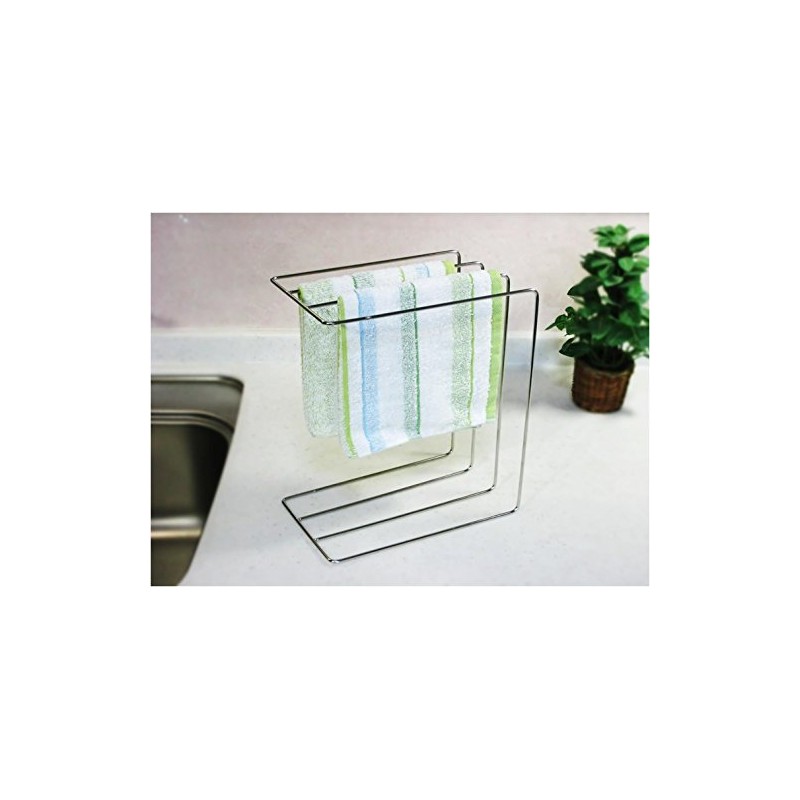 Kitchen Dish Towel Hanger, Set of 4, 18-8 Stainless Steel,