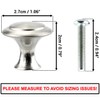 IFAMIO 30 Pack Kitchen Cabinet Knobs Round Cupboard Handles Stainless