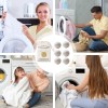 6PCS Wool Dryer Balls 100% Organic Wool Natural Laundry Fabric