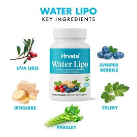 Natural Water-Soluble Diuretic with Electrolytes & Vitamins – Gluten-Free Supplement, Supports Detox, Hydration & Wellness | 60 Capsules