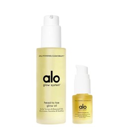 Alo Head-to-Toe Glow Oil | Glow-Boosting Natural Dry Body Oil | Jojoba, Amla, Aloe & Vitamin E | Hydrates & Nourishes Skin | Citrus Scent | 0.7 Oz