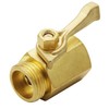 Lifynste Heavy Duty Brass Garden Hose Shut Off Valve, 3/4