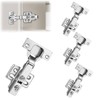 4PCS Cabinet Door Hinges Frameless Full Overlay Soft Close Hinge