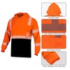 VENDACE 3pcs Safety Reflective High Visibility Long Sleeve Shirts ANSI