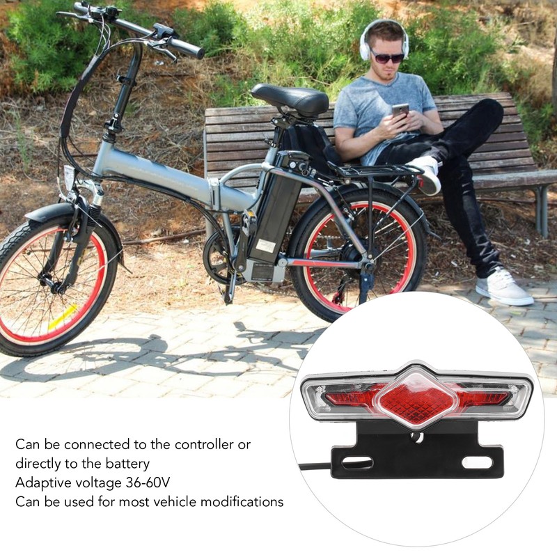 36V‑60V Electric Bike Tail Light Turn Signal Two in One