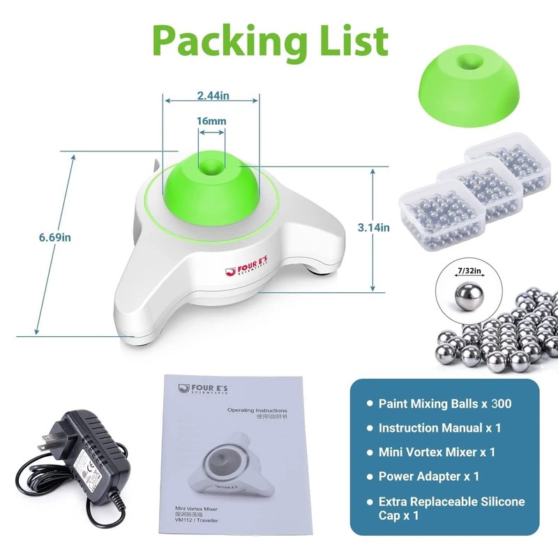 FOUR E'S SCIENTIFIC Mini Vortex Mixer - Lab Vortex Shaker