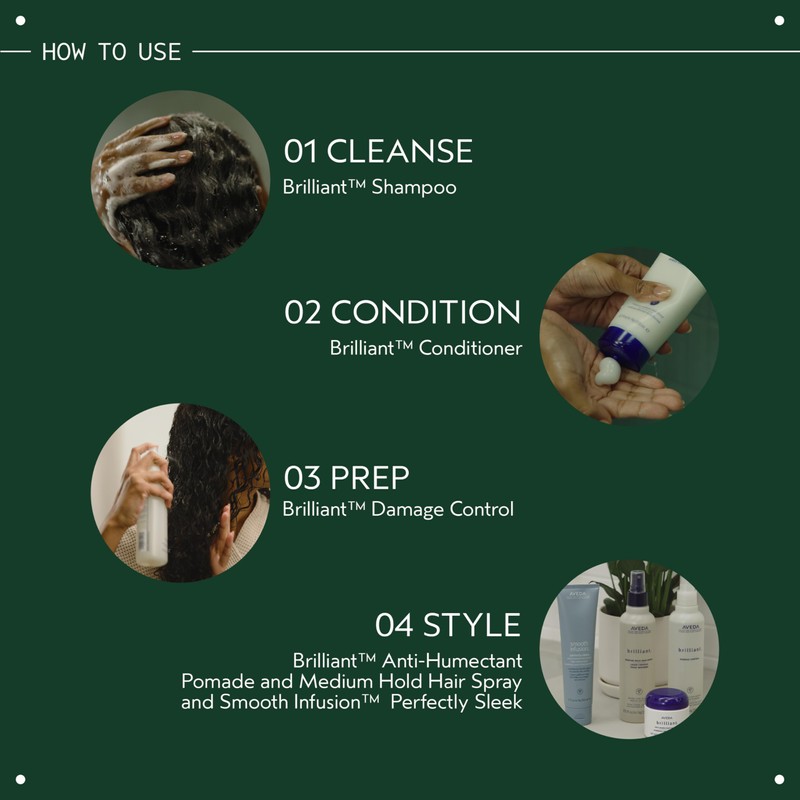 Aveda Brilliant Conditioner | Hydrating, Detangling, Smoothing Conditioner | Adds