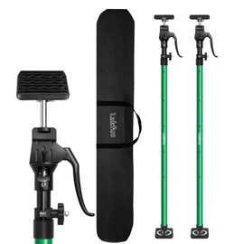 Cabinet Jacks for Installing Cabinets, Heavy Duty Adjustable Third Hand Furniture Jack Rod Celling Extend 49.2" - 114.2" inche 154lbs for Dust Barrier Poles, Drywall Lift Jack & Zip Wall, 2-Pack