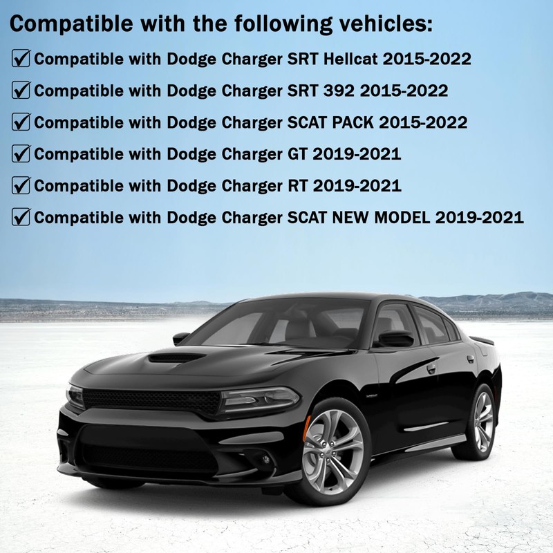 BOMLING Front Bumper Lip Splitter Protector Compatible with Dodge Charger