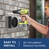 ALORAIR Crawlspace Ventilation Fan, Crawlspace Fan vent with Temperature Humidity