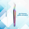 SMI Pack of 8 Eyelash Tweezers Eyelash Extension Tweezers Pointed