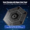 Flag Pole Light Solar Powered Top Mount, 2000Lumen IP67 Waterproof