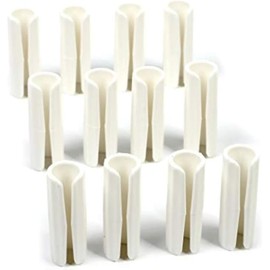 Nlinlin 12Pcs White Bed Sheet Grippers Fasteners Clips Keep Sheets Snug Mattresses Raised Edge Sheet Fasteners Bedding Accessories