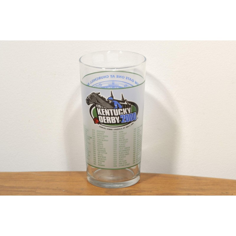 2000 Kentucky Derby Commemerative Glass, 126th Running