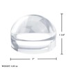 MAGDEPO 4X Dome Magnifier 3 Inch Reading Magnifying Glass Acrylic