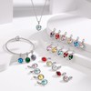 AMATOLOVE Heart December Birthstone Charms for Bracelets Christmas Jewellery Gifts
