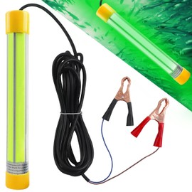 OROOTL Underwater Fishing Light 30000 Lumens 12V 50W Super Bright LED Green Fishing Lights Submersible Fish Bait Finder Attractant Lamp for Boat Dock Squid Shrimp Prawns Fish Crowd