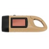 Hand Crank Solar Powered Flashlight Emergency Rechargeable LED Flashlight Self