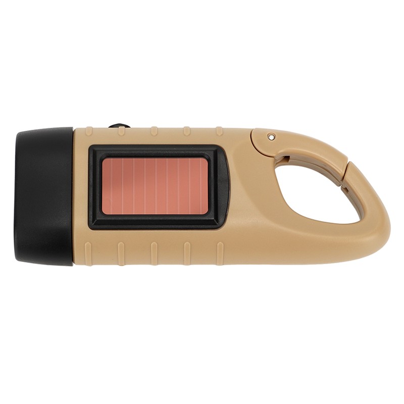 Hand Crank Solar Powered Flashlight Emergency Rechargeable LED Flashlight Self