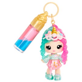 Yummiland Lip Gloss Doll: Mystery Color Change - Phoebe Frappe - Includes 1 Doll, DIY Lip Gloss + Removable Keychain, Cosmetic Play, Collectible, Suitable for Children Ages 4+