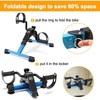 Folding Exercise Bike Pedal Exerciser Portable Desk Bike with LCD