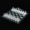 Elegant 10" Glass Chess Set - Premium Quality Board Game
