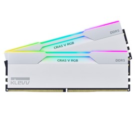 KLEVV CRAS V RGB DDR5 48GB (2x24GB) 7200MHz CL34 A-DIE 1.4V Gaming Desktop Ram Memory SK Hynix Chip XMP 3.0 / AMD Expo Ready - White (KD5KGUD80-72B340J)