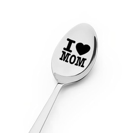 Mom Birthday Mothers Day Gifts from Daughter Son to Mother Gifts for Women Mom Mama Gifts Spoon for Mom Retirement Gifts for Mother in Law Thank You Gifts for Step Mom Coffee Ice Cream Spoons