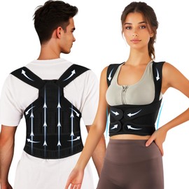 Xihan Back Brace & Posture Corrector for Men - Enhanced Shoulder Support, Adjustable Design - Relieves Upper & Lower Back Pain, Corrects Hunchback - Comprehensive Back Support for Better Posture L