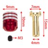 4pcs Battery Heatsink Plug Grips with 4mm Brass Bullets for