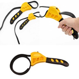 Eabdice 2 Pieces Universal Rubber Pipe Wrench, Part Band Wrench Set, Strap Wrench, Oil Filter Wrench Rubber, for Pipes, Oil Filter, Shower Heads, Jar Opener