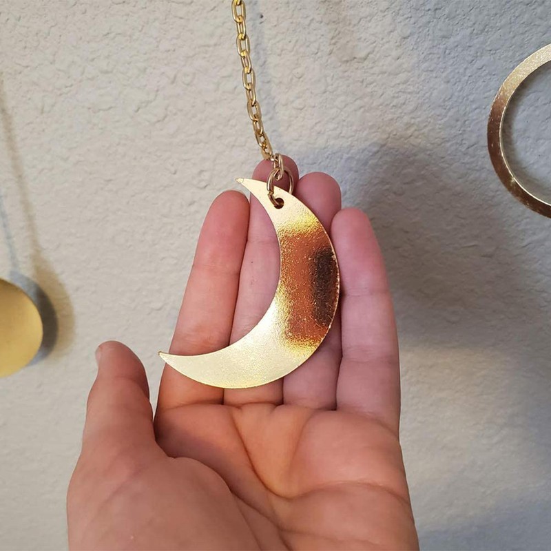 Moon Phase Garland Hanging Moon Phase Decoration Lunar Wall Ornaments
