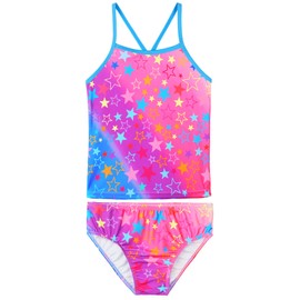 TFJH E - Traje de baño de bikini para niñas, 2 piezas, tankini de 3 a 12 años
