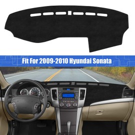 Car Dashboard Cover Dash Mat Pad Compatible with Hyundai Sonata 2009 2010 Accessories, Suede Sun Shade Pad Protector with Cutout for Sensor