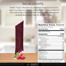 Red Raspberry Pie & Pastry Filling, 2 lb Squeeze Tube with ZESTI Sticker – Kosher, for Pies, Pastries, Cookies & Cakes